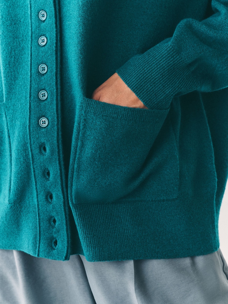 Cardigan ESSENTIALS By ESPRIT Turquoise - Taille XXL - Référence TOP OS616 - Occasion Très Bon état