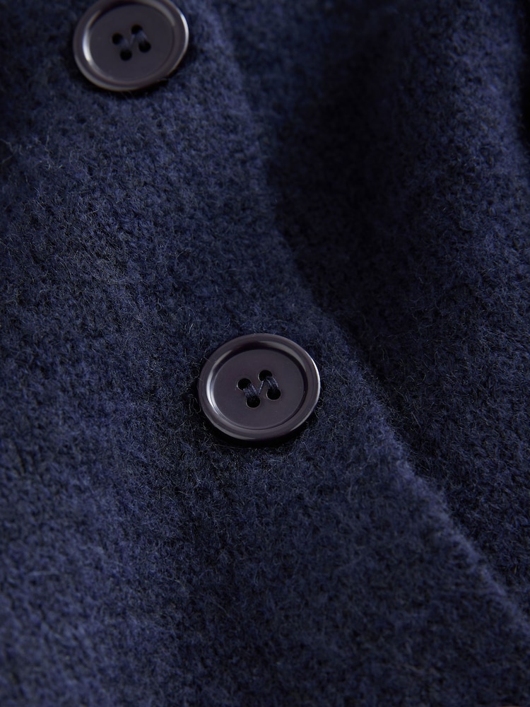 Green/Blue Crew Neck Knitted Cardigan - Image 8 of 8