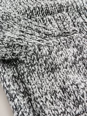 Monochrome Shoulder Padded Twist Knit Cardigan - Image 3 of 3