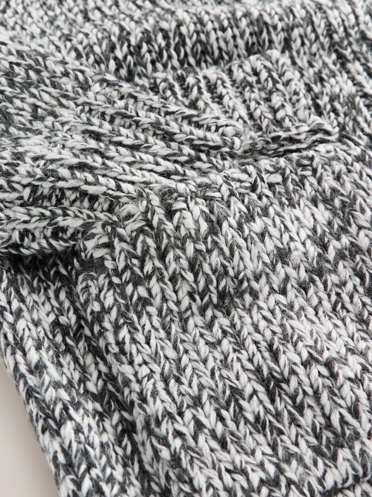 Monochrome Shoulder Padded Twist Knit Cardigan - Image 3 of 3