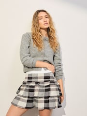 Black/White Check Rara Mini Skirt - Image 1 of 13