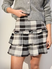 Black/White Check Rara Mini Skirt - Image 5 of 13
