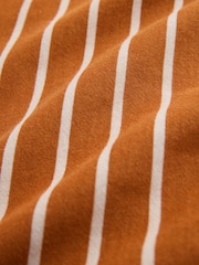 Tan Brown Ecru Stripe Bear Appliqué Crew Neck Jersey Sweatshirt (3mths-7yrs) - Image 6 of 6