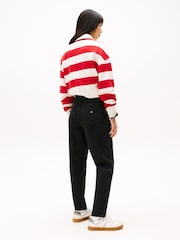 Tommy Hilfiger Black Mom Tapered Leg Jeans - Image 3 of 5