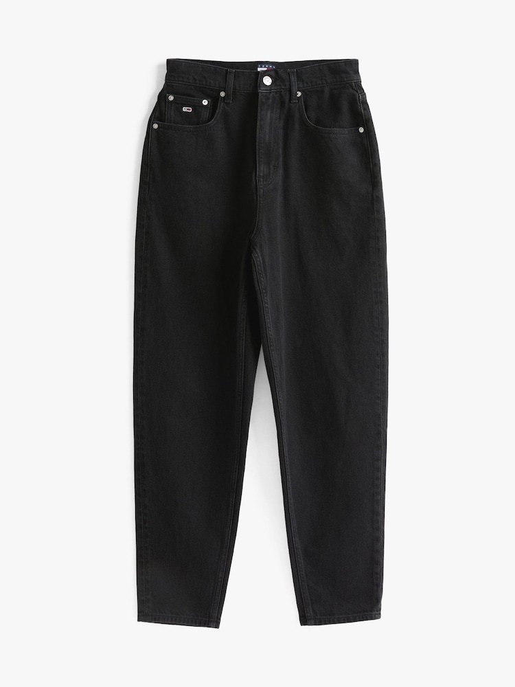 Tommy Hilfiger Black Mom Tapered Leg Jeans - Image 5 of 5
