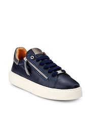 Синий - Jones Bootmaker Paulina Chunky Leather Trainers - Изображение 4 из 7