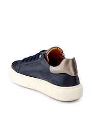 Синий - Jones Bootmaker Paulina Chunky Leather Trainers - Изображение 5 из 7