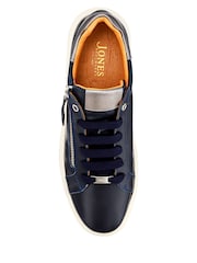 Синий - Jones Bootmaker Paulina Chunky Leather Trainers - Изображение 6 из 7