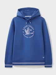 Crew Clothing Company Blue Supersoft Graphic Hoodie - Image 5 of 5