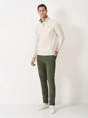 Crew Clothing Company Green 5 Pocket Overdyed Denim Jeans - Image 1 of 5