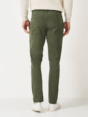 Crew Clothing Company Green 5 Pocket Overdyed Denim Jeans - Image 2 of 5