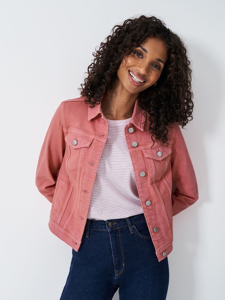 Rosa - Chaqueta de denim estilo western de Crew Clothing - Imagen 1 de 5 Rosa - Chaqueta de denim estilo western de Crew Clothing - Imagen 1 de 5