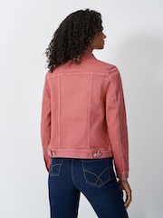 Crew Clothing Pink Denim Western Jacket - Image 2 of 5