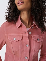 Crew Clothing Pink Denim Western Jacket - Image 4 of 5