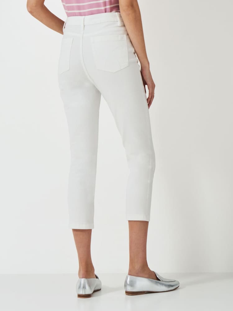 Crew Clothing Company White Cropped Jeans - Image 2 of 5