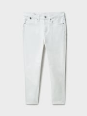 Crew Clothing Company White Cropped Jeans - Image 5 of 5