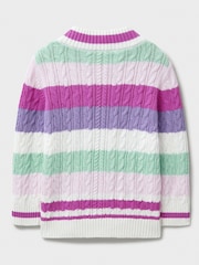 Crew Clothing Company White Cricket 100% Cotton Jumper - Image 2 of 3