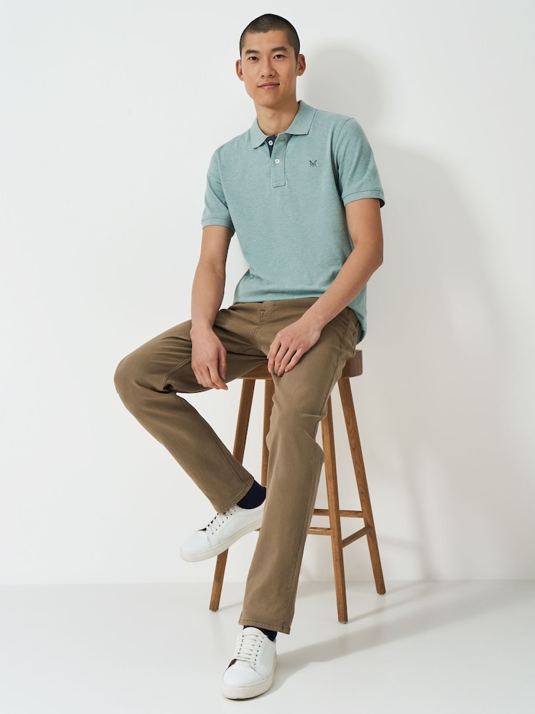 Бежевый - Джинсы с 5 карманами Crew Clothing Company - Изображение 1 из 5 Бежевый - Джинсы с 5 карманами Crew Clothing Company - Изображение 1 из 5