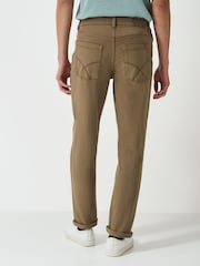 Crew Clothing Company Natural 5 Pocket Overdyed Denim Jeans - Image 2 of 5
