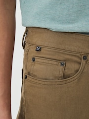 Crew Clothing Company Natural 5 Pocket Overdyed Denim Jeans - Image 4 of 5