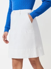 Crew Clothing Company White Analee Denim Skirt - Image 3 of 5