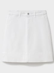 Crew Clothing Company White Analee Denim Skirt - Image 5 of 5