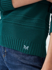 Crew Clothing Company Green Tali V-Neck Jumper - Image 4 of 5