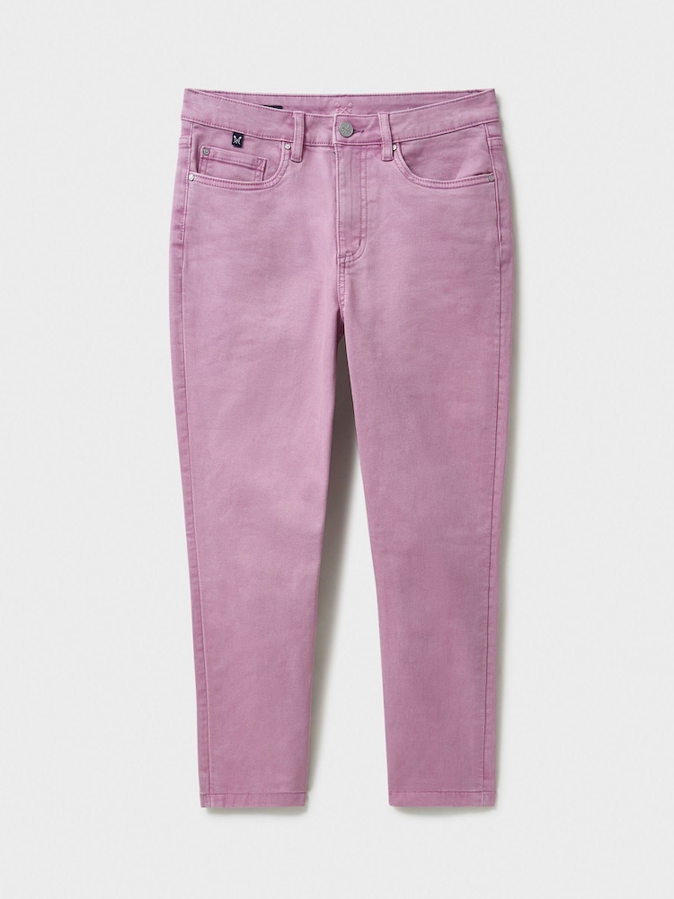Crew Clothing Company Pink Cropped Jeans - Image 5 of 5