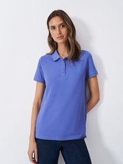 Crew Clothing Company Blue Classic 100% Cotton Polo Shirt - Image 1 of 5