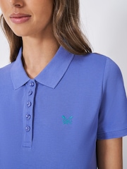 Crew Clothing Company Blue Classic 100% Cotton Polo Shirt - Image 4 of 5