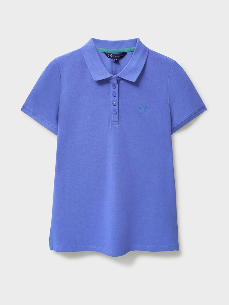 Crew Clothing Company Blue Classic 100% Cotton Polo Shirt - Image 5 of 5
