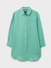 Crew Clothing Company Green Rae Beach 100% Cotton Dress - Image 5 of 5