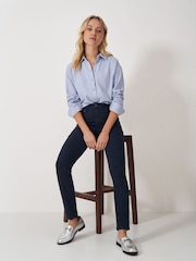Crew Clothing Company Blue Chrome Garment Dyed Jeans - Image 4 of 5