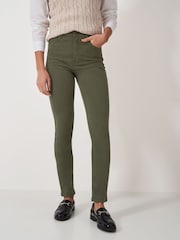 Crew Clothing Company Green Garment Dyed Jeans - Image 1 of 5