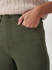 Crew Clothing Company Green Garment Dyed Jeans - Image 3 of 5