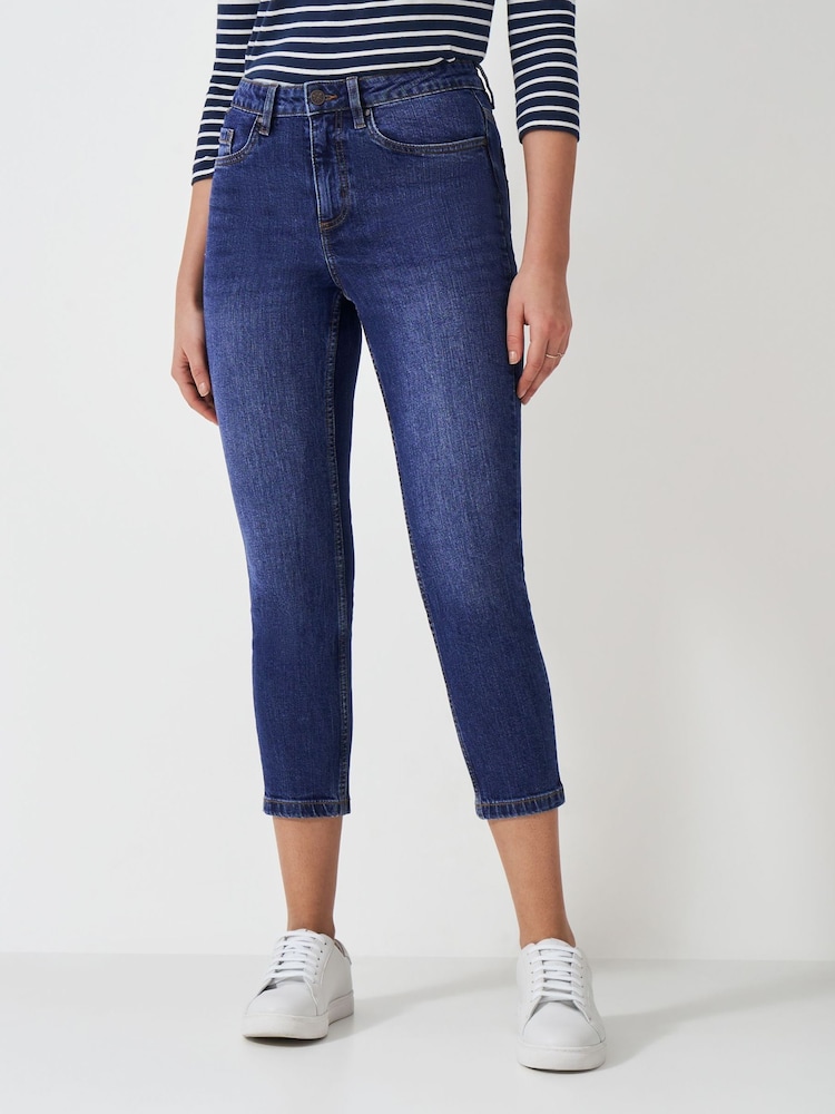 Crew Clothing Company Blue Cropped Jeans - Image 1 of 5