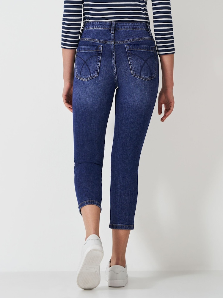Crew Clothing Company Blue Cropped Jeans - Image 2 of 5