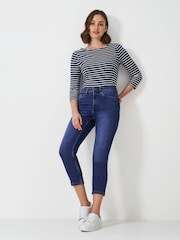 Crew Clothing Company Blue Cropped Jeans - Image 3 of 5