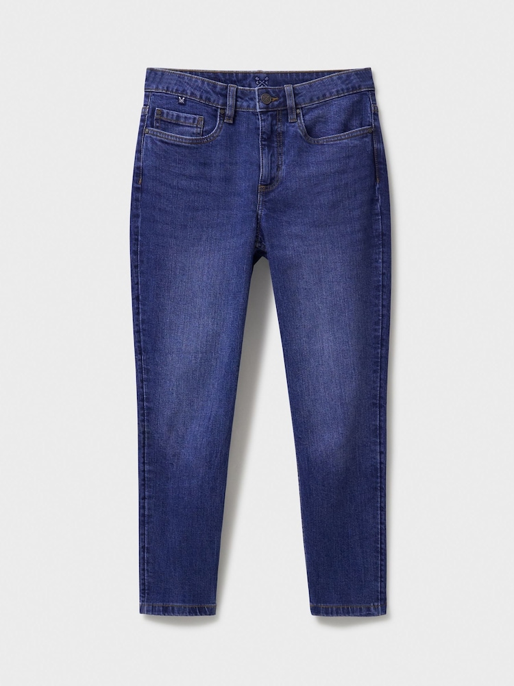 Crew Clothing Company Blue Cropped Jeans - Image 5 of 5