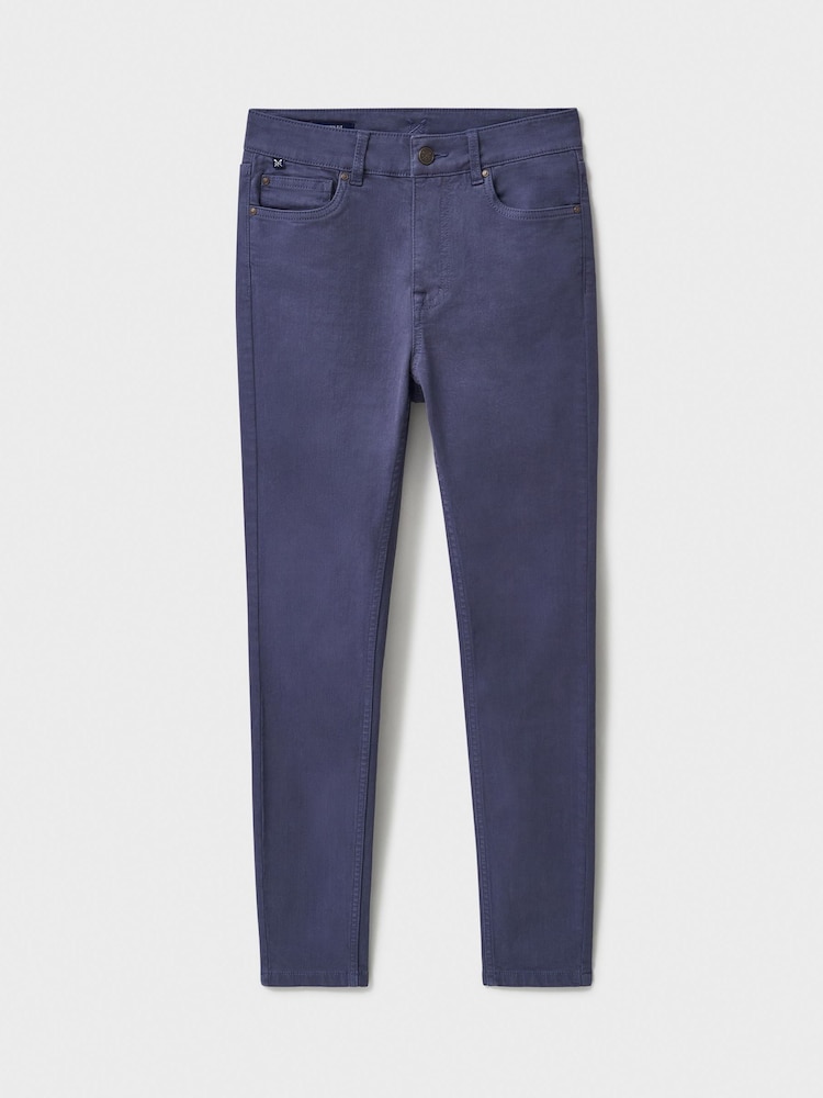 Crew Clothing Company Blue Garment Dyed Jeans - Image 5 of 5