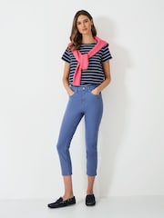 Синий с хромированной отделкой - Crew Clothing Company укороченные джинсы - Image 1 of 5