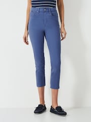 Синий с хромированной отделкой - Crew Clothing Company укороченные джинсы - Image 3 of 5