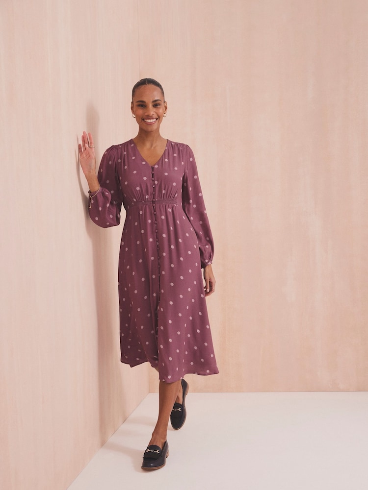 Crew Clothing Company Lola Tie Back Tea Dress - Bild 1 von 6 Crew Clothing Company Lola Tie Back Tea Dress - Bild 1 von 6