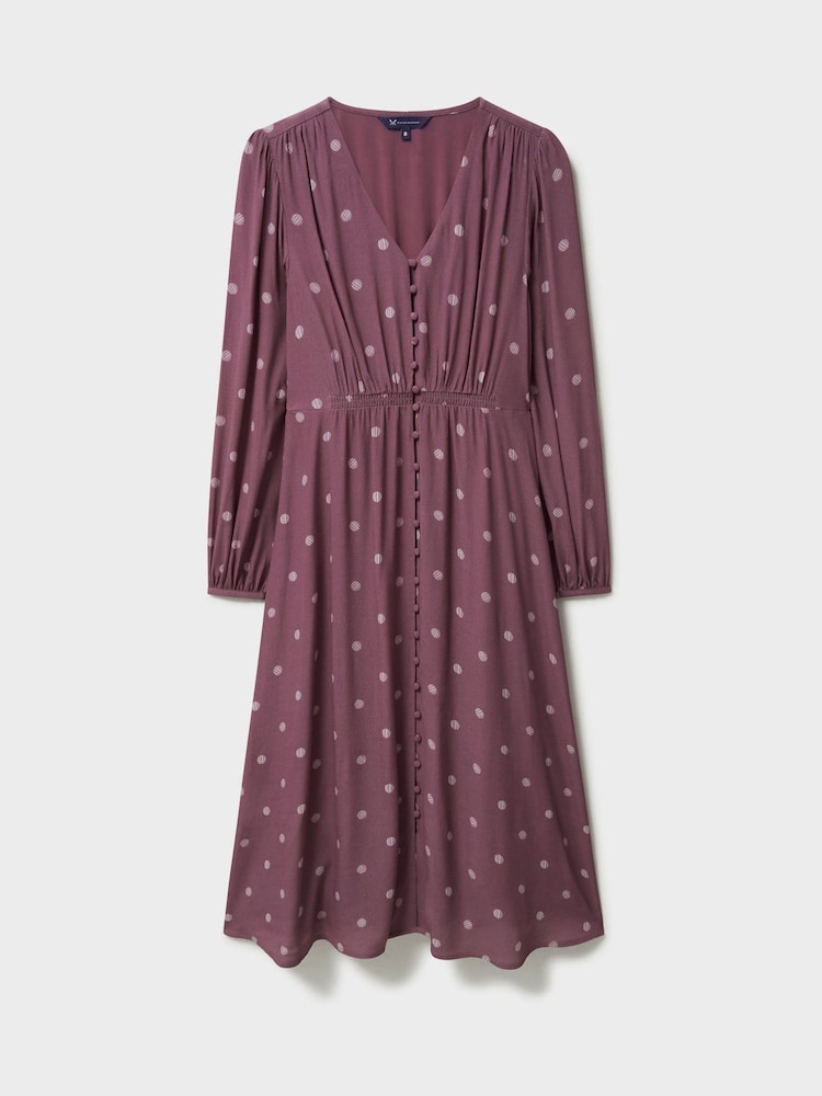 Crew Clothing Company Pink Lola Tie Back Tea Dress - Image 8 of 8