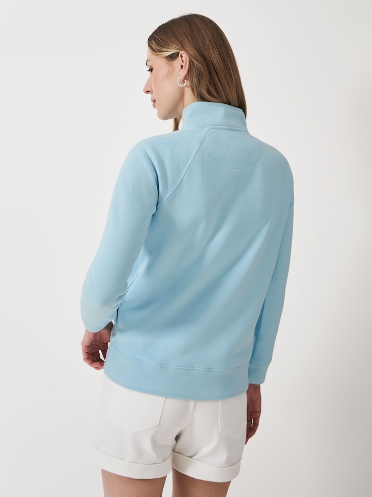 Crew Clothing Company Light Blue Half Zip Sweatshirt - Image 2 of 5