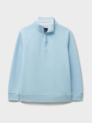 Crew Clothing Company Light Blue Half Zip Sweatshirt - Image 5 of 5