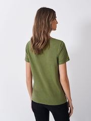 Crew Clothing Company Slub Crew Neck 100% Cotton T-Shirt - Imagen 2 de 5