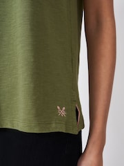 Crew Clothing Company Slub Crew Neck 100% Cotton T-Shirt - Imagen 4 de 5
