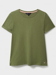 Crew Clothing Company Slub Crew Neck 100% Cotton T-Shirt - Imagen 5 de 5