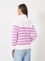 Crew Clothing Company Light Pink Half Zip Sweatshirt - Image 2 of 5